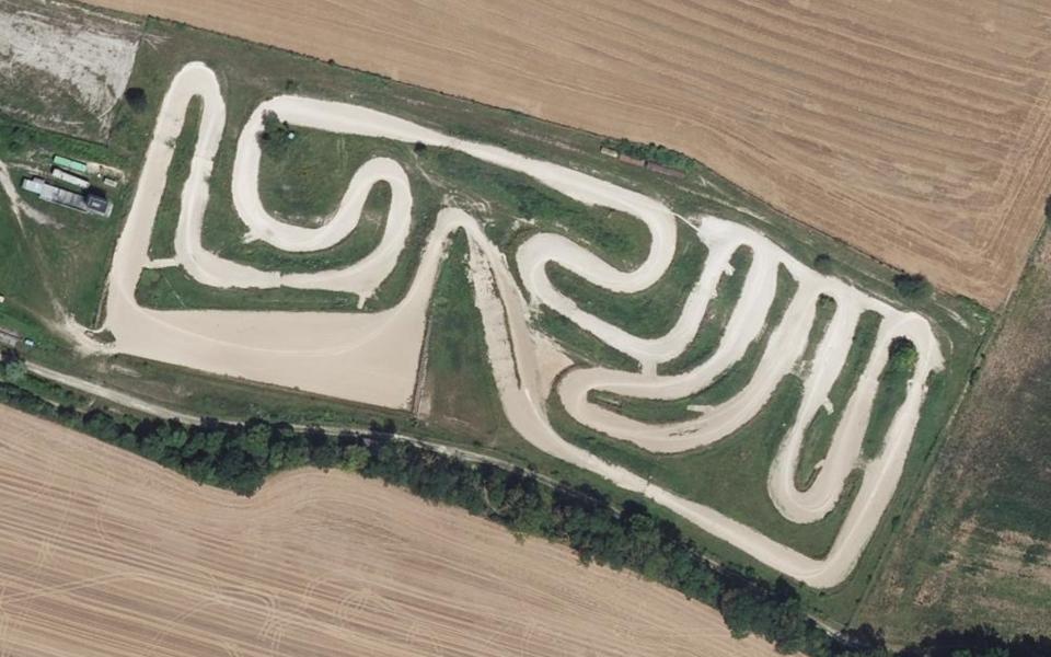 Circuit de Motocross d'Ailly sur Noye vu du ciel