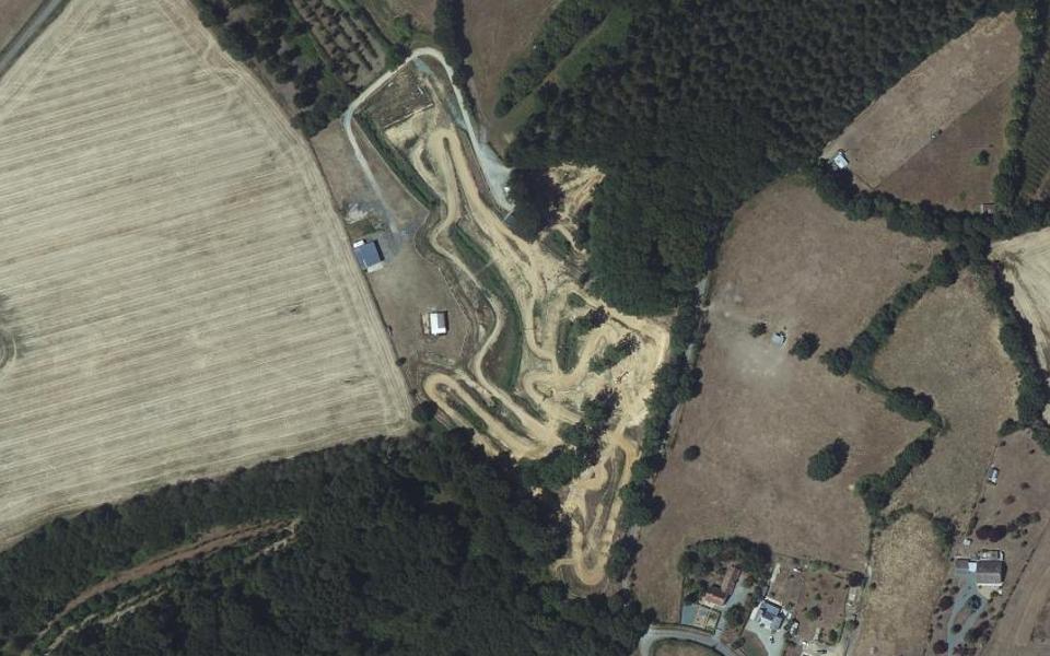 Circuit de Motocross de la Justice vu du ciel