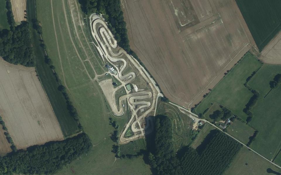 Circuit de Motocross du Treforet seen from above