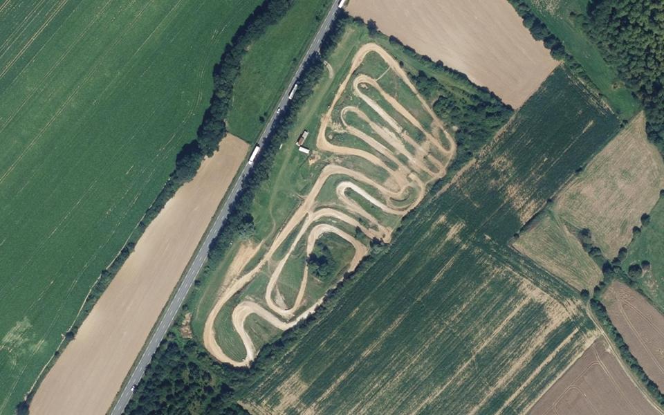 Circuit de Motocross de le Boisle seen from above