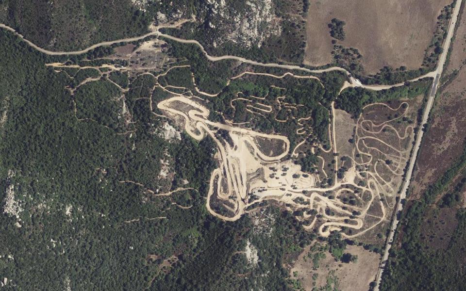 Circuit de Motocross de l'Extreme Sud vu du ciel