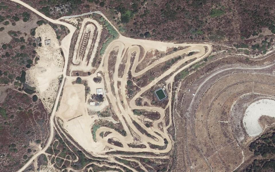 Circuit de Motocross Saint Antoine vu du ciel