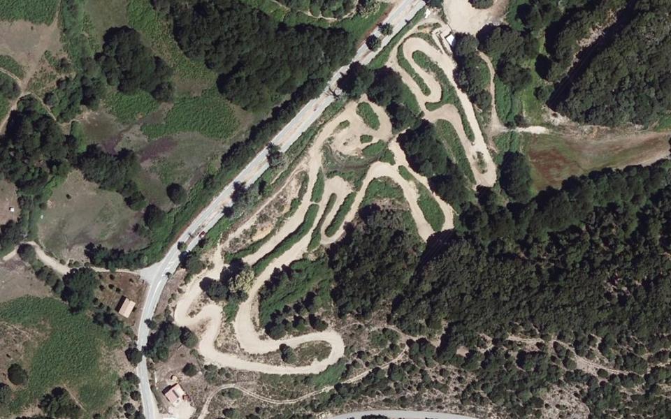 Circuit de Motocross de Renno seen from above