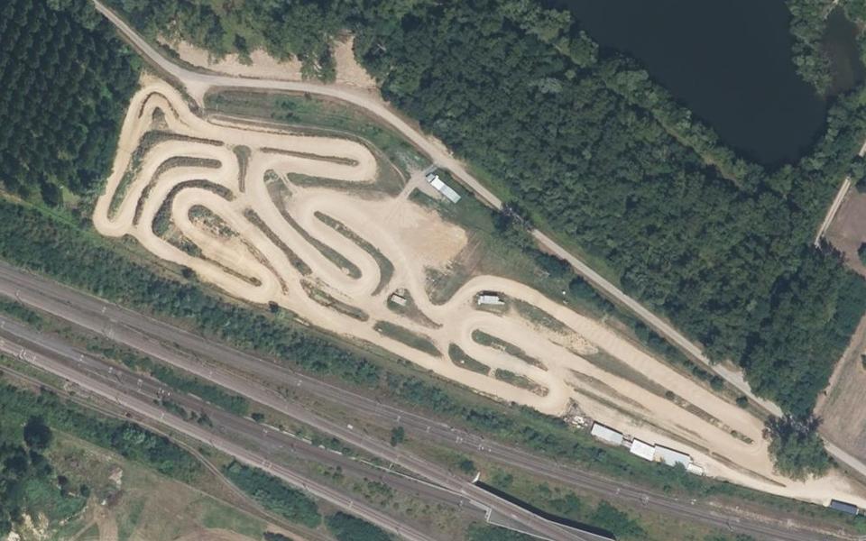 Circuit de Motocross Pierre Thorion vu du ciel