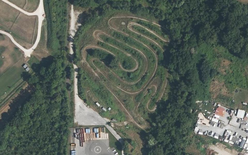 Circuit de Motocross de Crozet vu du ciel