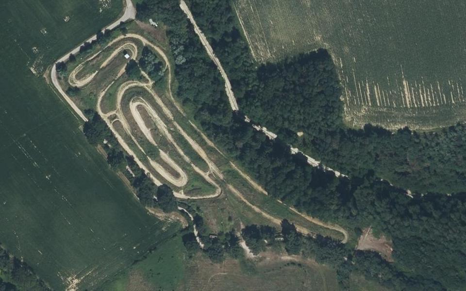 Circuit de Motocross de Beynost seen from above