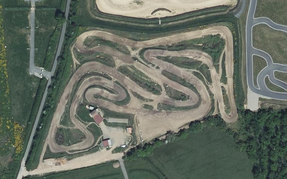 Circuit de Motocross d'Andrezieux Boutheon vu du ciel