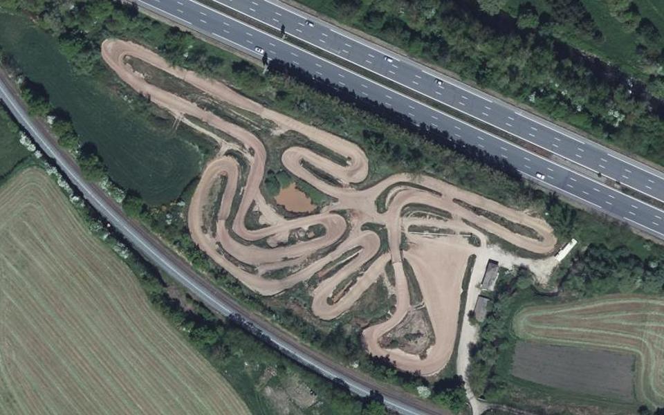 Circuit de Motocross de la Fouillouse vu du ciel