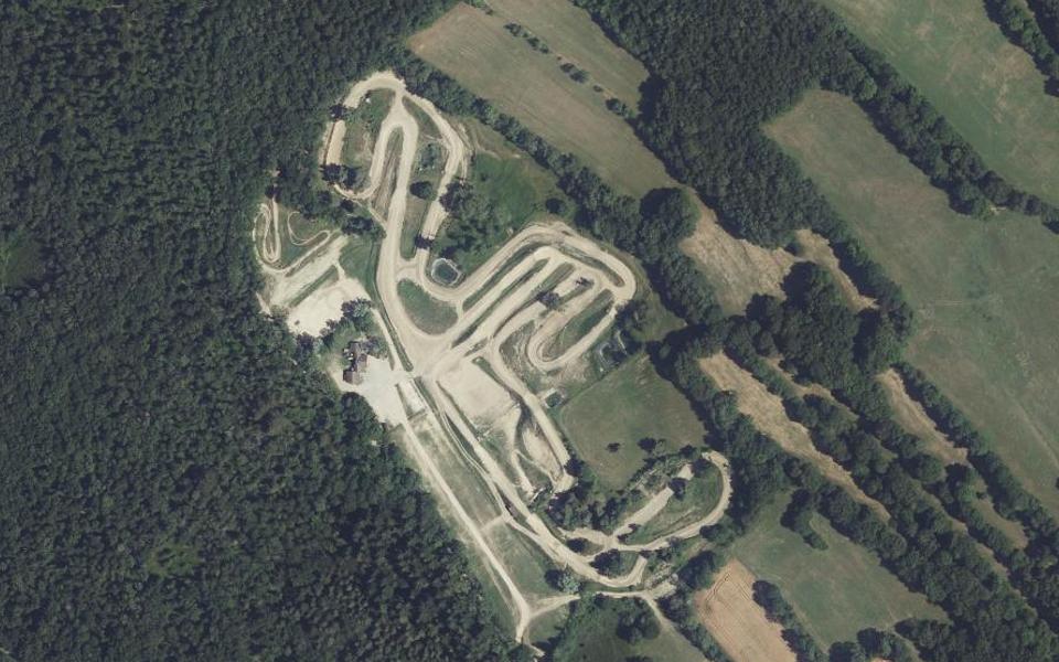 Circuit de Motocross de Chaumont seen from above