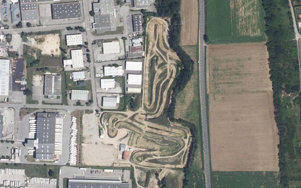 Circuit de Motocross des Aureats vu du ciel