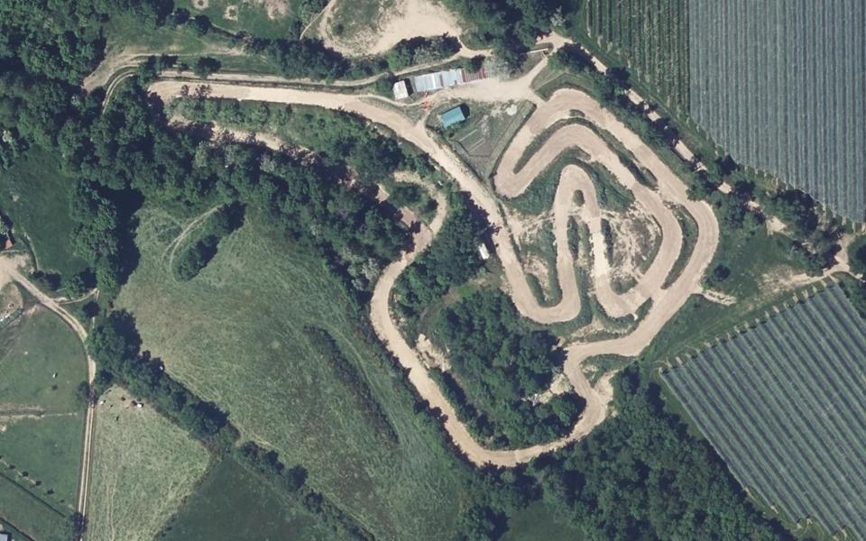 Circuit de Motocross de Maclas a Veranne seen from above