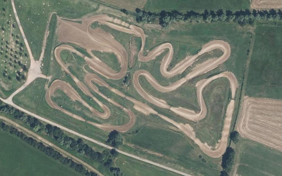 Circuit de Motocross St Joseph vu du ciel