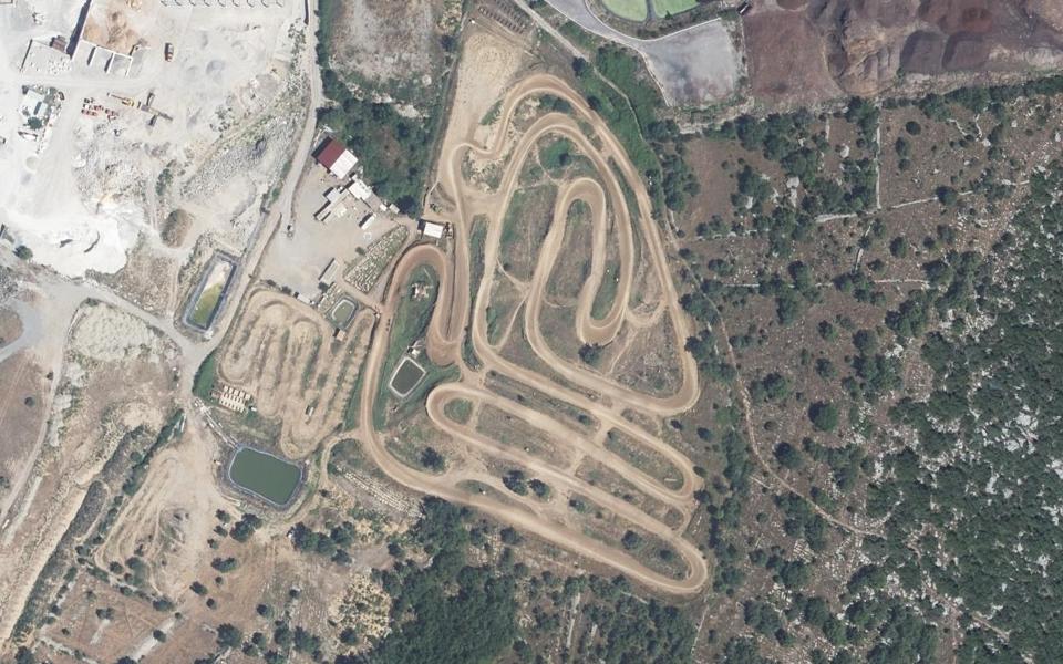 Circuit Jean-Jacques Bruno a Lavilledieu seen from above