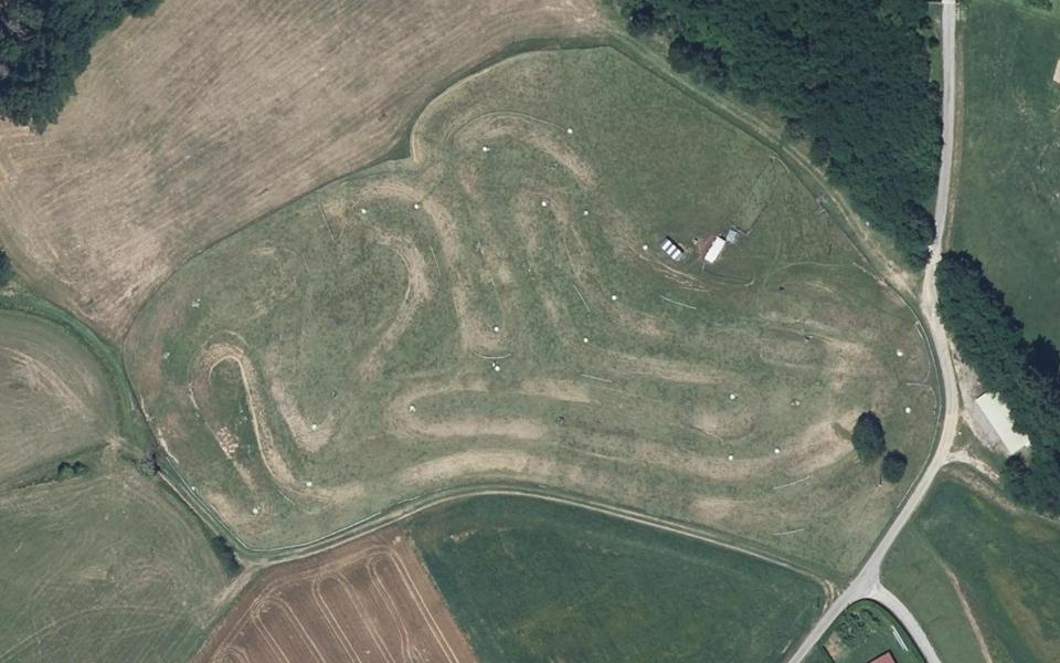 Circuit de Motocross de Montchenu vu du ciel