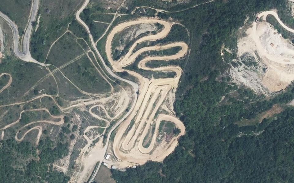 Circuit de Motocross de Privas seen from above