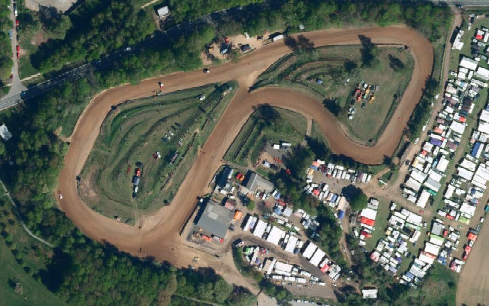 Autokros Humpolec seen from above