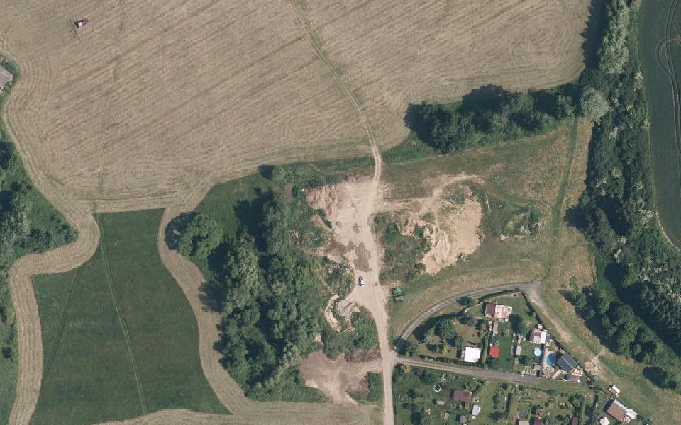 Terrain de motocross de Nepomuk vu du ciel