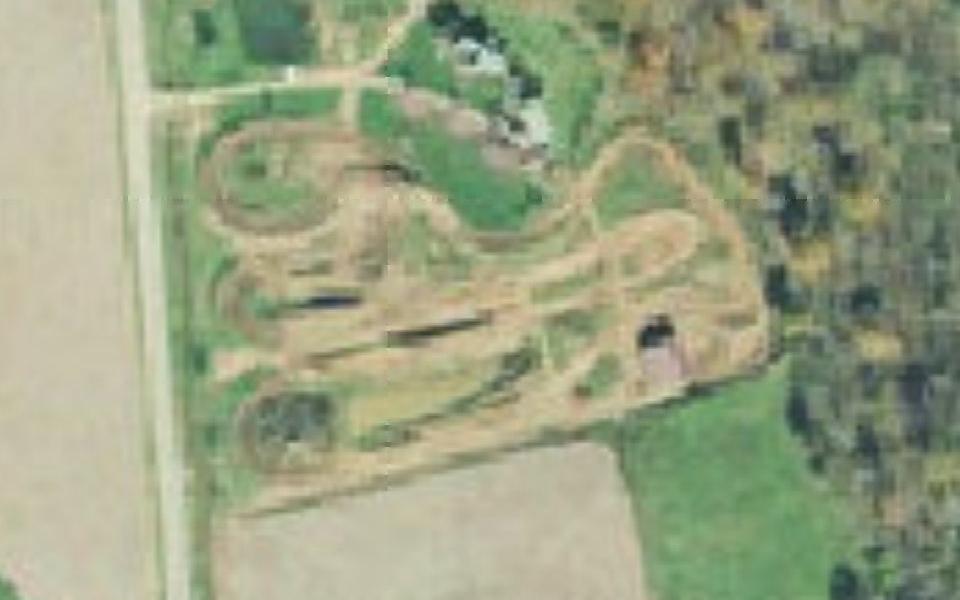 Devola motocross track seen from above