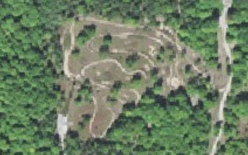 Terrain de motocross de Kingsley vu du ciel