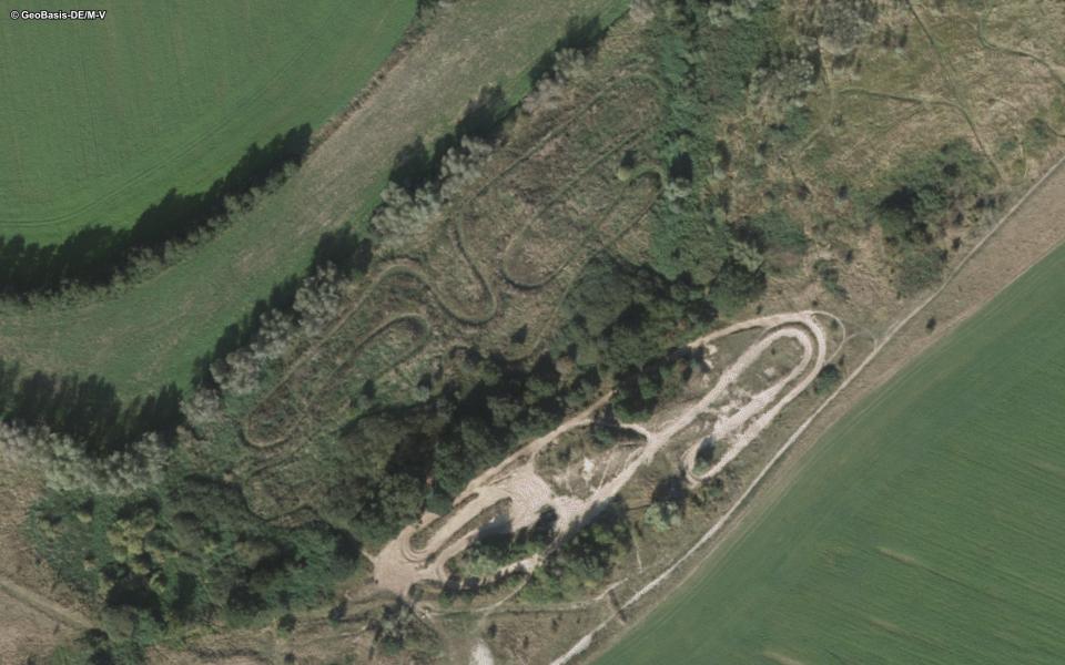 Biendorf motocross track seen from above