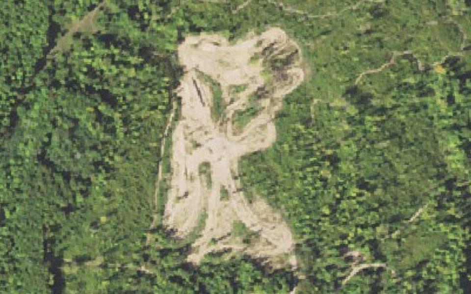 Grayling motocross track seen from above