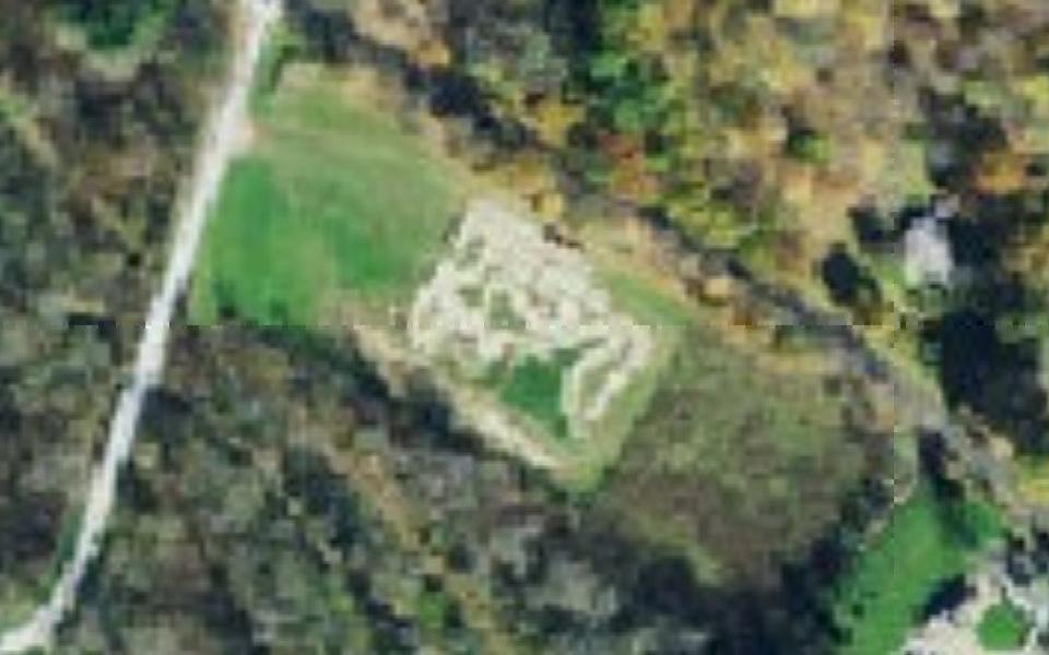 Bellville motocross track seen from above