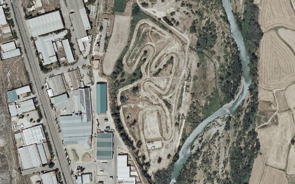 Zuera motocross track seen from above