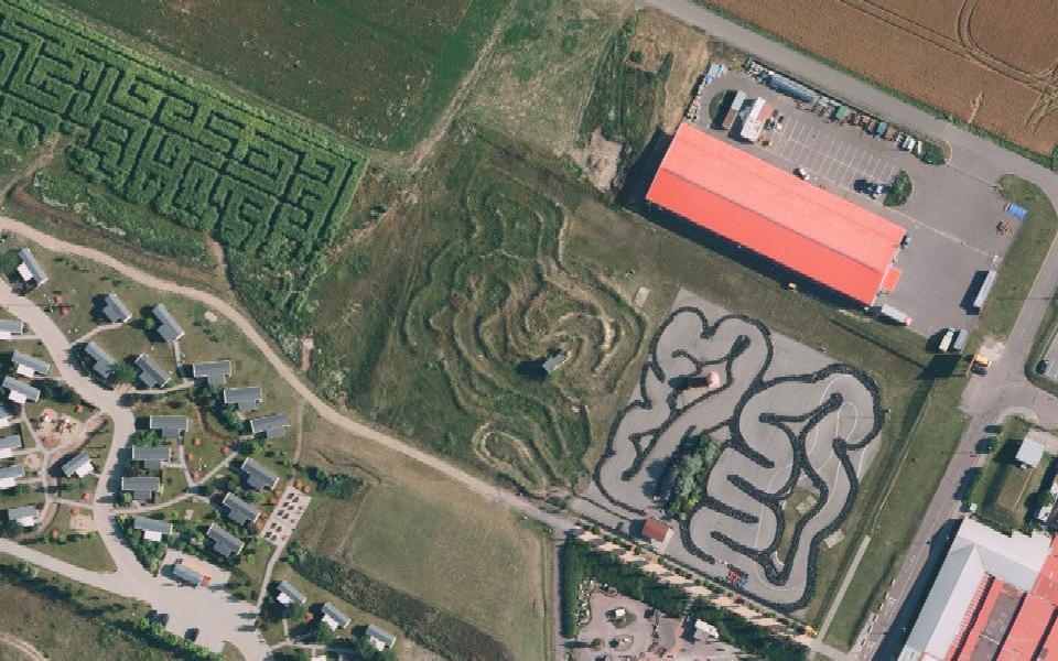 Terrain de motocross de Vrbovec vu du ciel