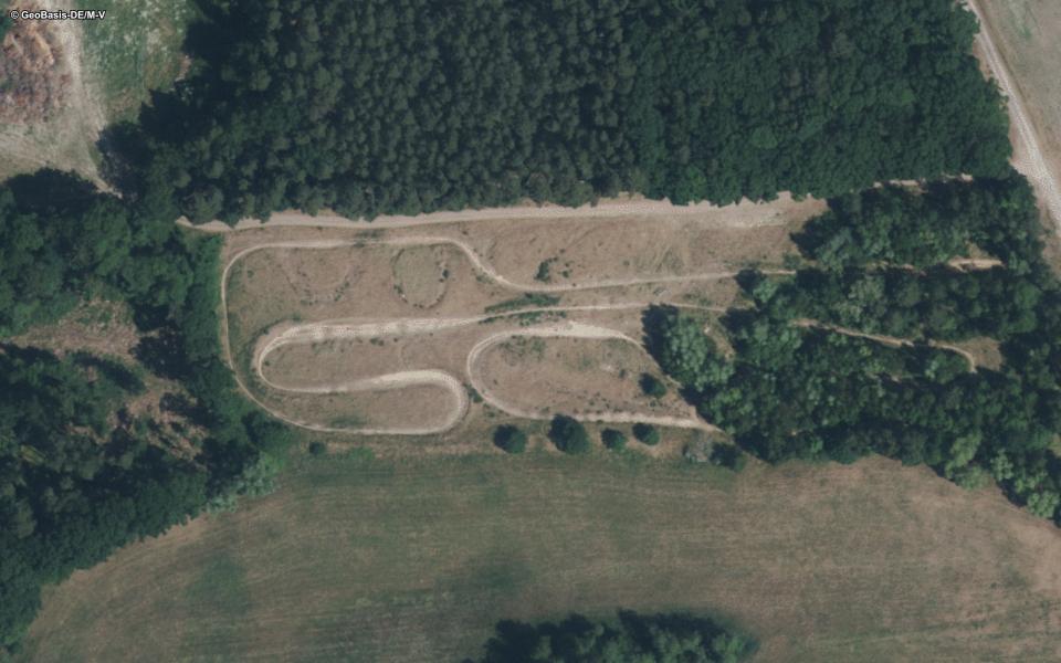 Anklam motocross track seen from above