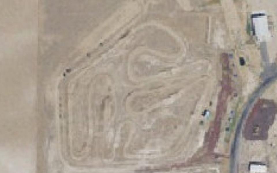 Screamin' Eagle Raceway seen from above