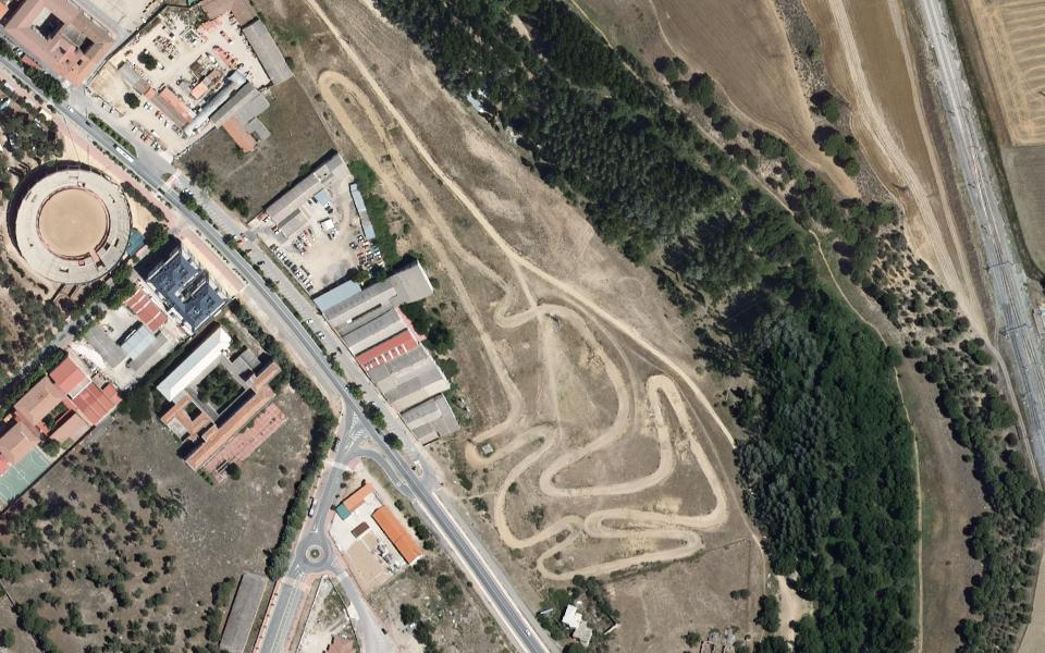 Terrain de motocross d’Arevalo vu du ciel