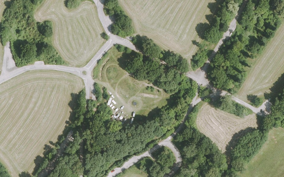 Terrain de motocross de Gross Gronau vu du ciel