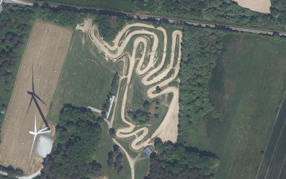 Circuit du gros rocher seen from above