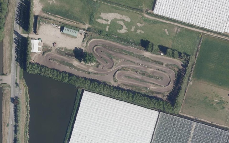 Terrain de motocross de Zoetermeer vu du ciel