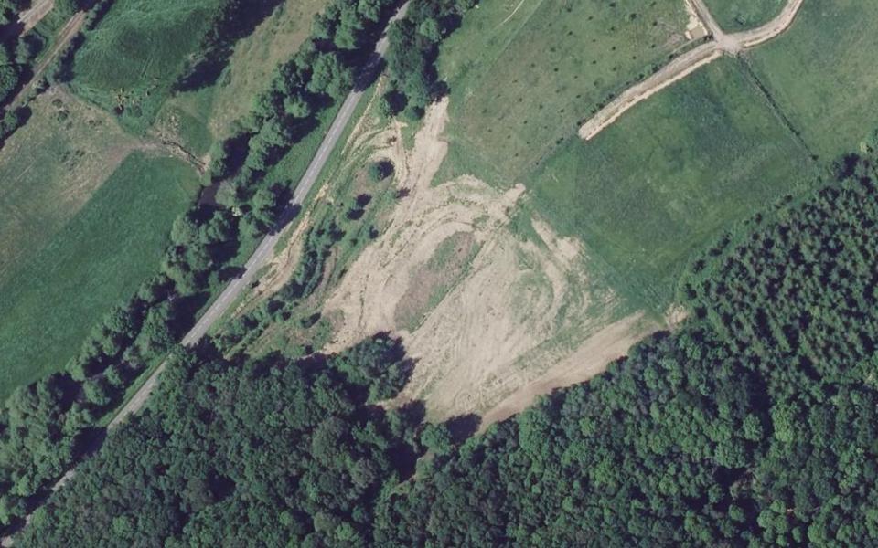 Terrain de motocross de Berjou vu du ciel
