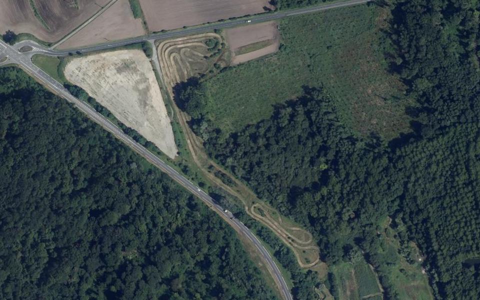 Terrain de motocross de Festieux vu du ciel