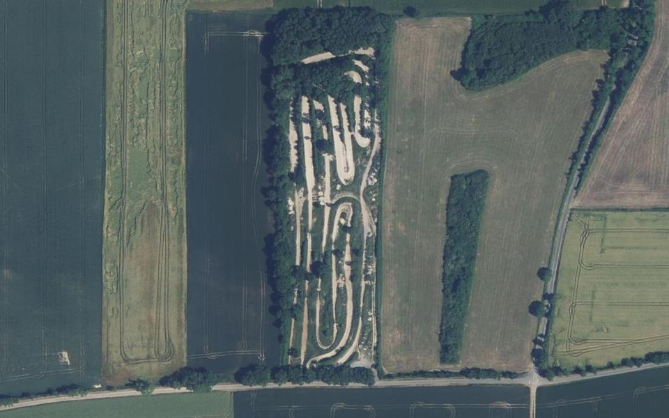 Saint-Symphorien motocross track seen from above