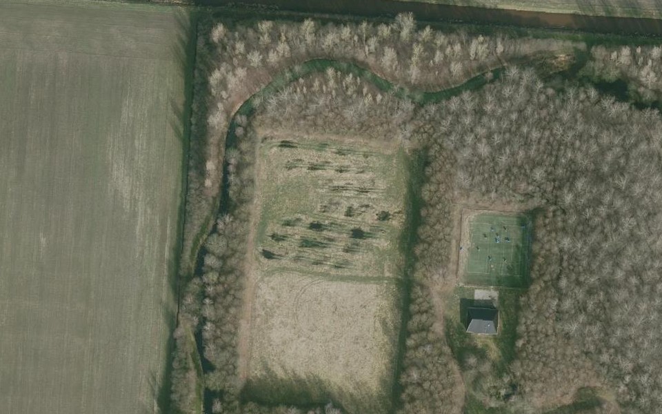 Terrain de motocross de Klazienaveen vu du ciel