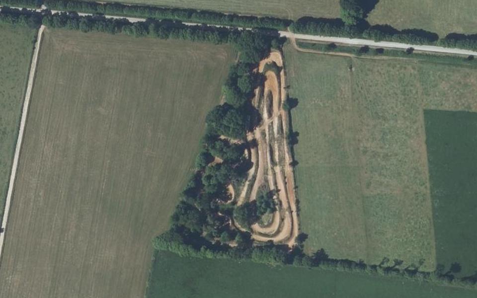 Marsac-sur-Don motocross track seen from above