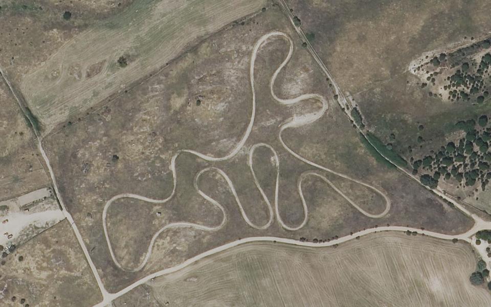 Oropesa motocross track seen from above