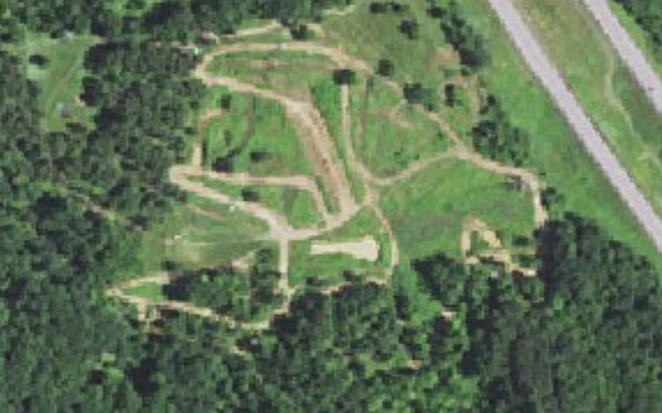 Terrain de motocross de Blair vu du ciel