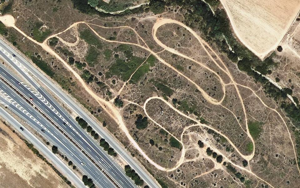 Reus motocross track seen from above