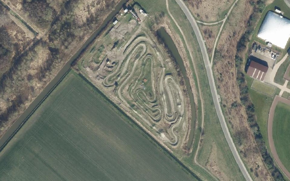 Electric Motorcross Park Hoofddorp seen from above