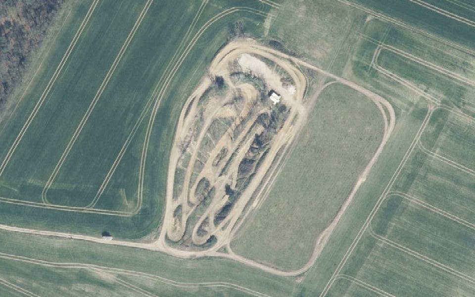 Terrain de motocross de Naunhof vu du ciel