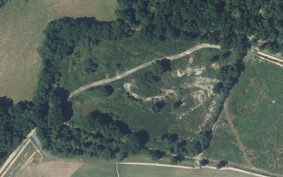 Périgny motocross track seen from above