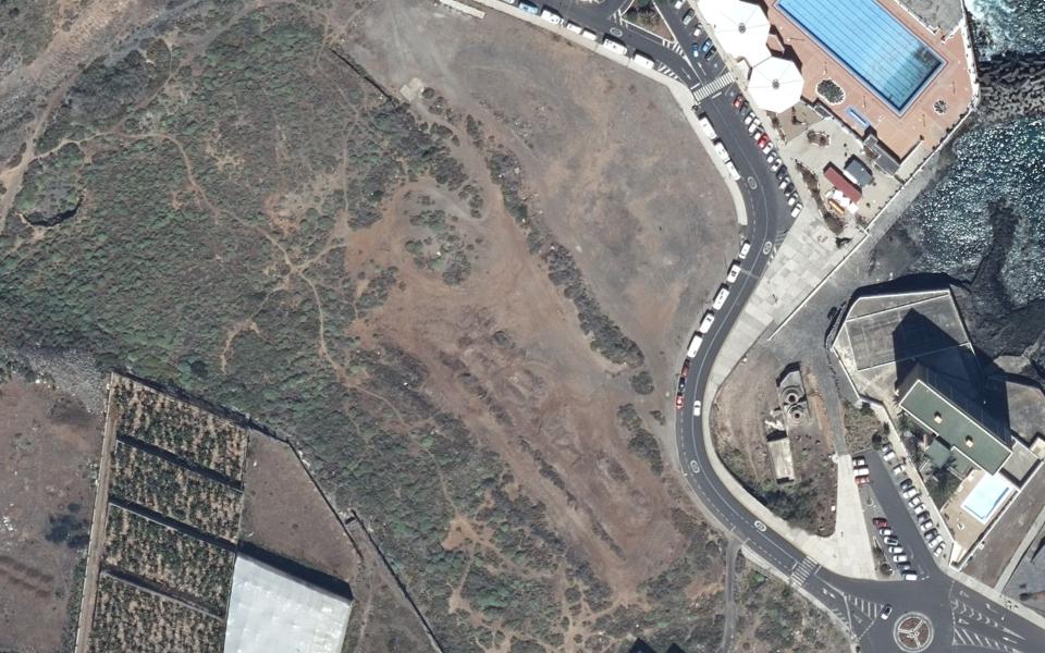 Los Silos motocross track seen from above