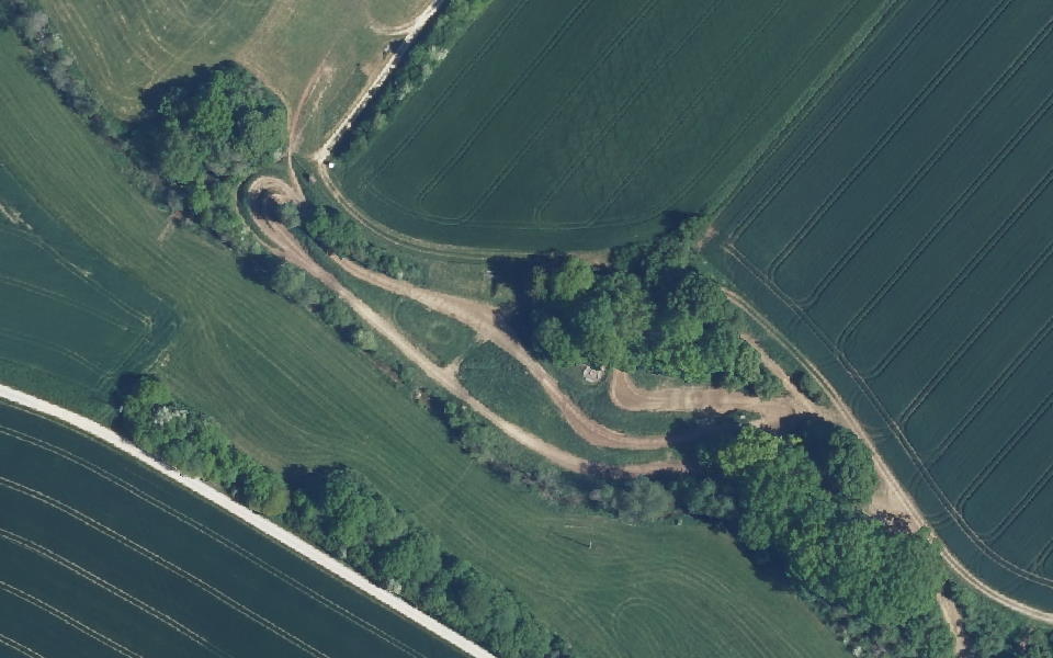 Ellenberg motocross track seen from above