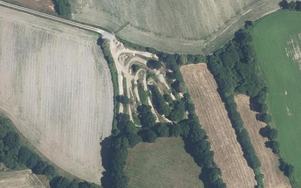 Saint-Pôtan motocross track seen from above