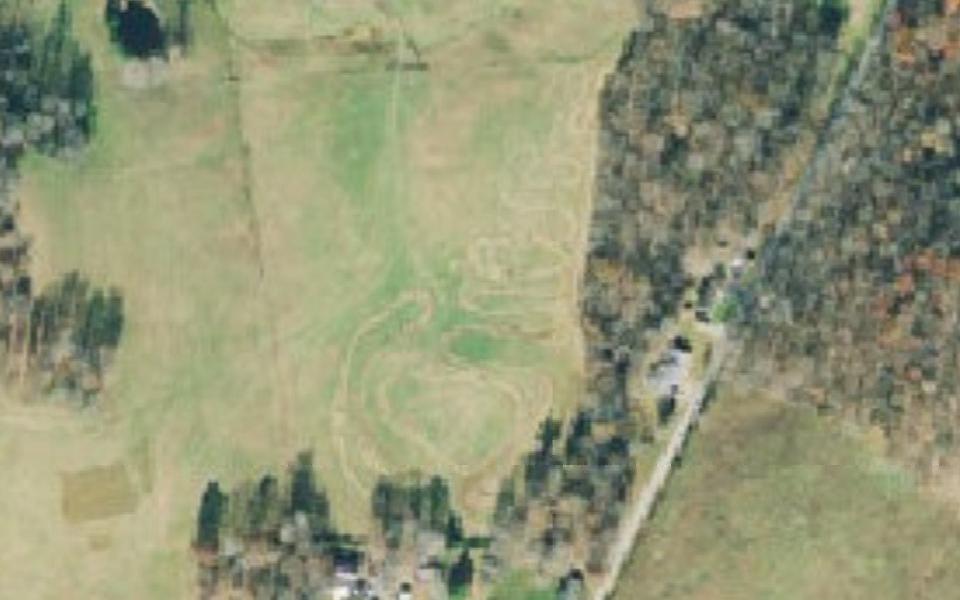 Oak Hill motocross track seen from above