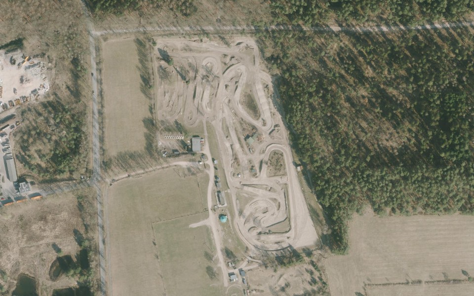 Motocross Grambeker Heidering seen from above